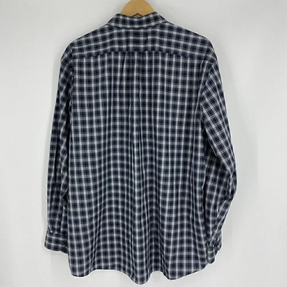 LL Bean Shirt Button Down Check - Picture 4 of 6